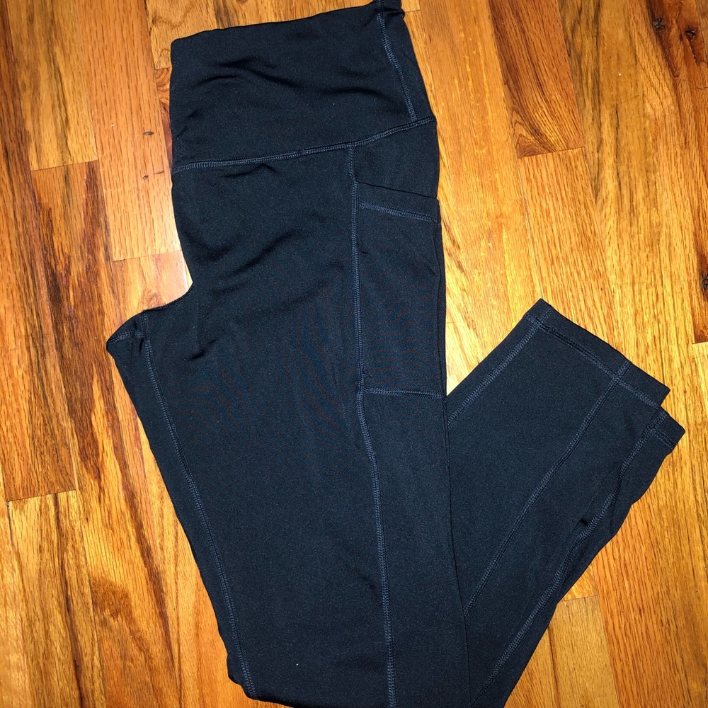 XL Navy Leggings with Pockets